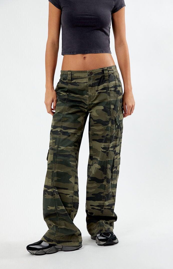 Women's Lightweight Low Rise Baggy Pants - Product Image