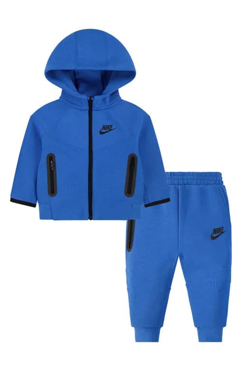 Tech Fleece Hoodie & Joggers Set In Light Photo Blue Product Image