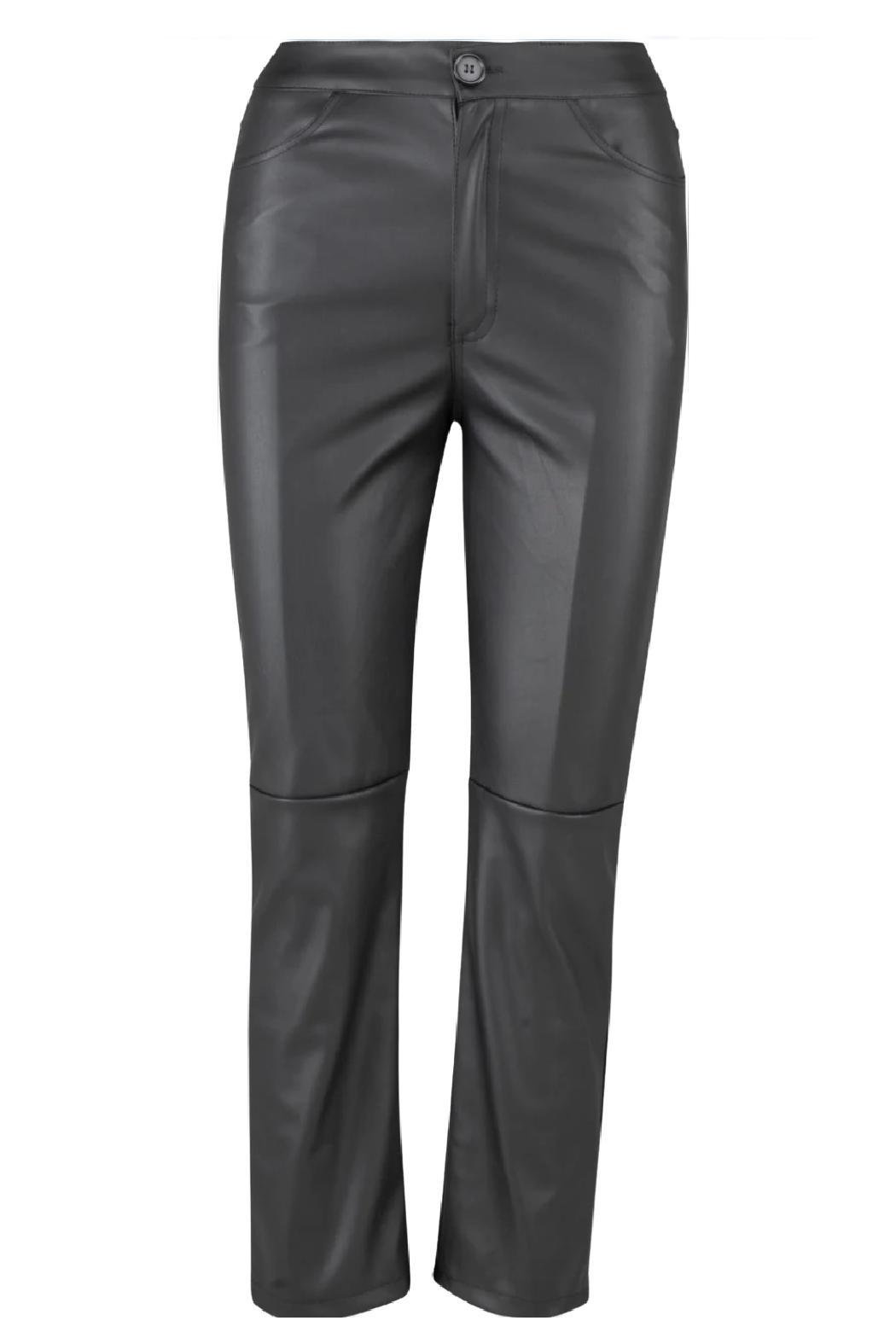 Faux Leather Straight Leg Pant Product Image