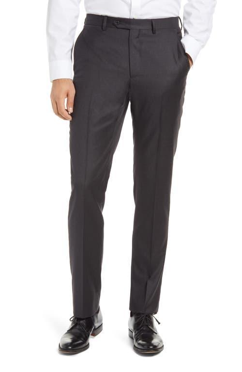 Santorelli Loro Piana Modern Fit Flat Front Dress Pants Product Image