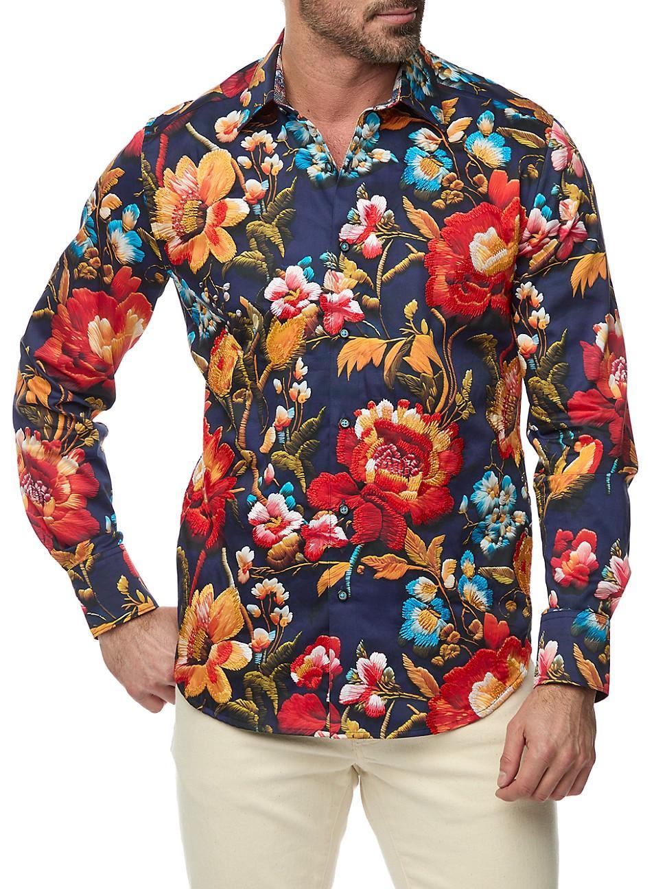 Mens Manchester Floral Sport Shirt Product Image