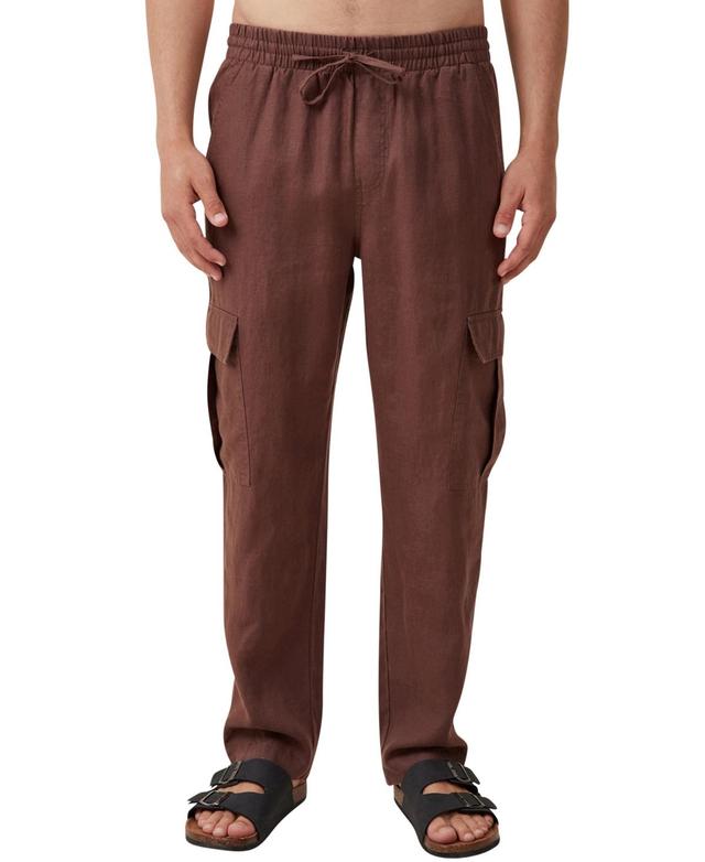 Men's Cargo Linen Pants Product Image