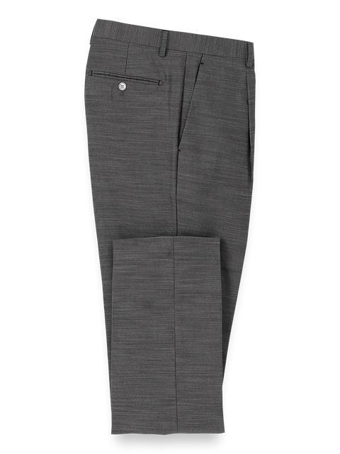 Performance Blend Single Pleat Suit Pants - Charcoal Product Image