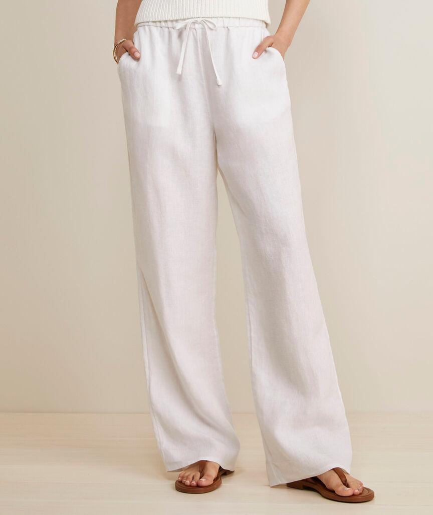 Tie-Waist Linen Pants Product Image