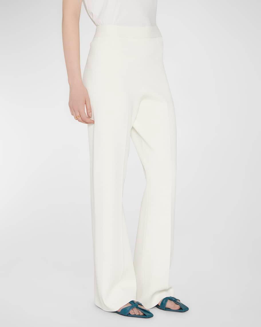 Superfine Double-Face Crepe Wide-Leg Trousers Product Image