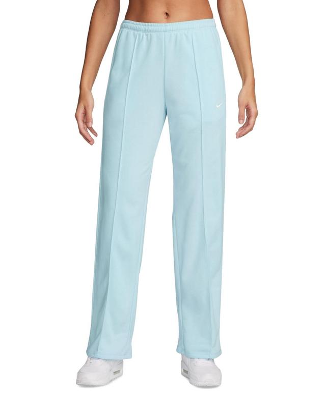 Nike Womens Sportswear Chill French Terry Open-Hem Sweatpants - Glacier Blue Product Image