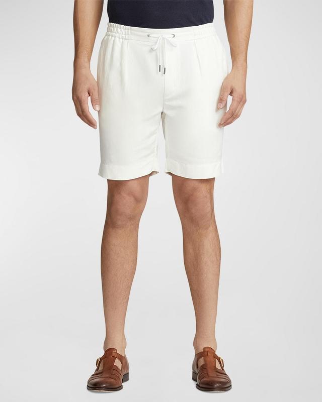 Mens Silk and Linen Drawstring Shorts Product Image