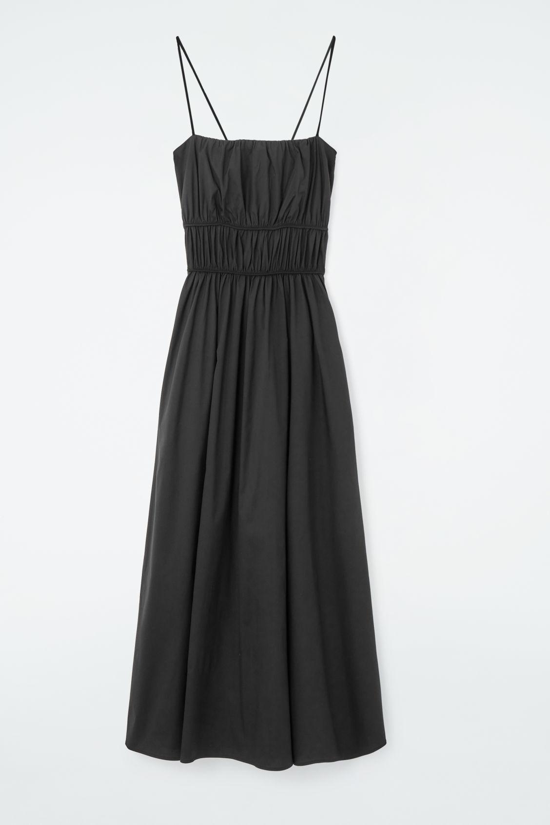 GATHERED-WAIST MIDI DRESS Product Image