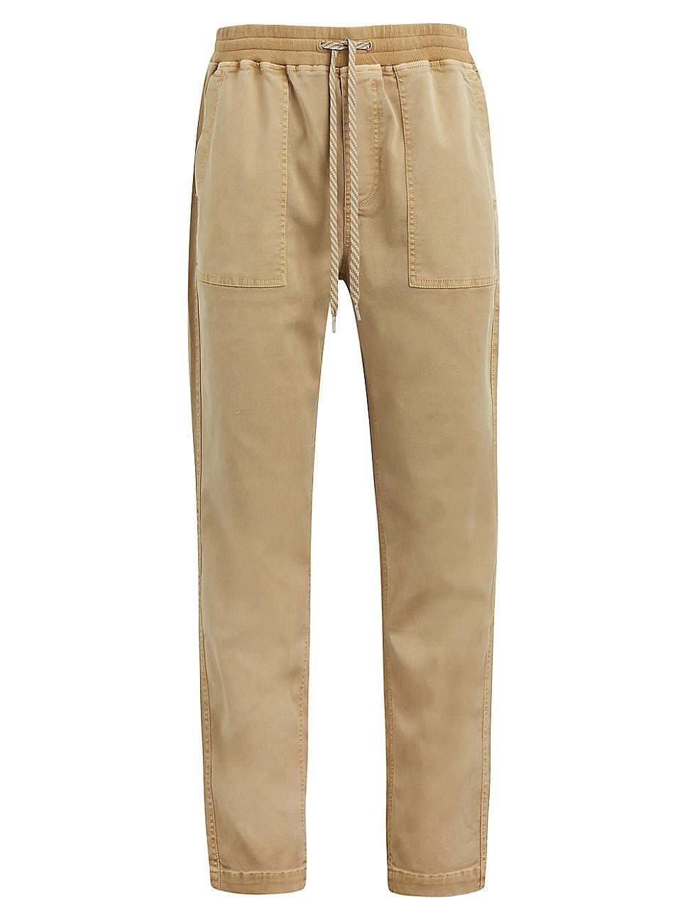 Mens Field Drawstring Cotton Pants Product Image