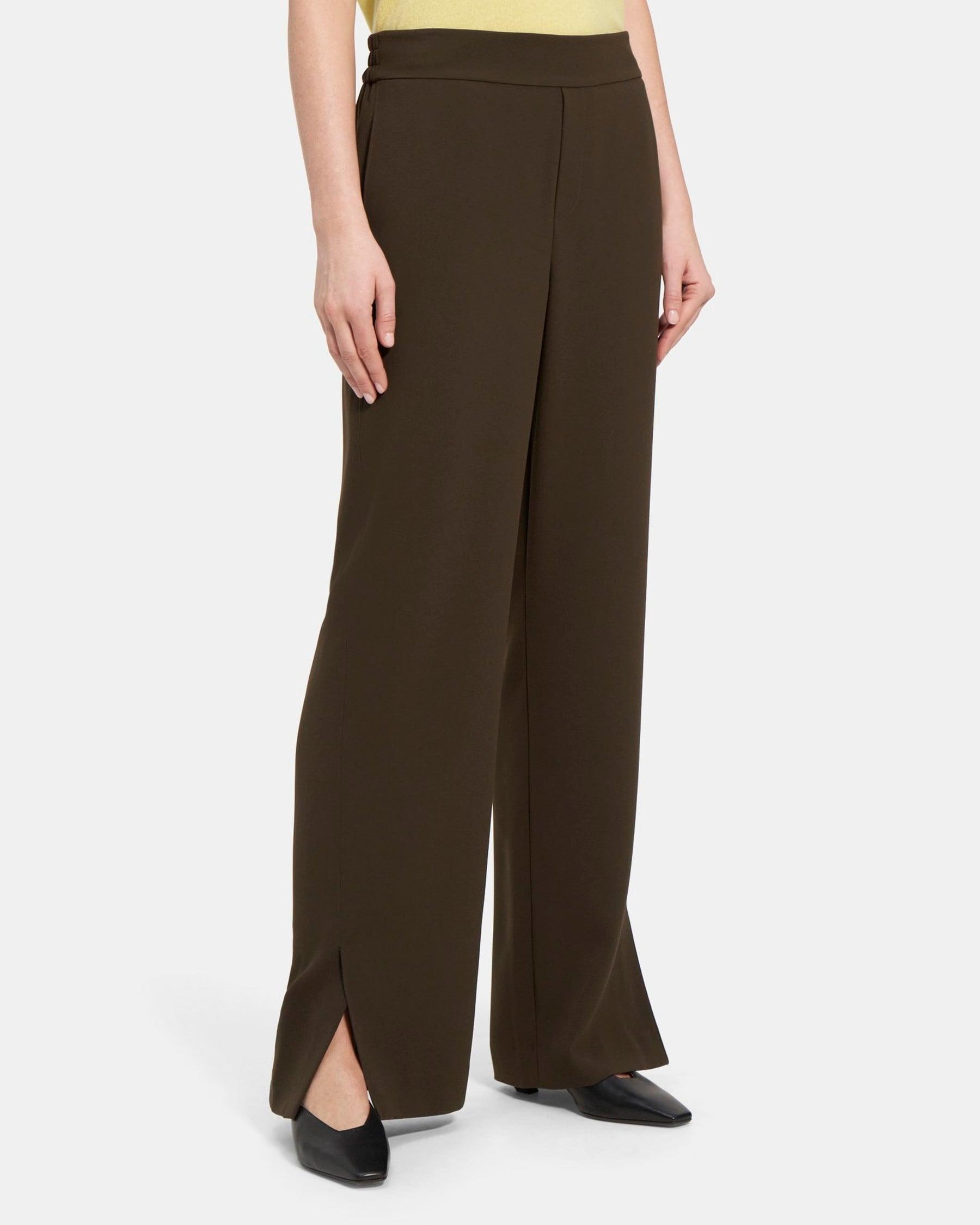 Straight Pull-On Pant in Crepe Product Image