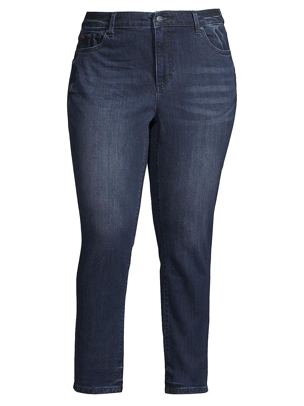 Womens High-Rise Ankle-Crop Jeans Product Image