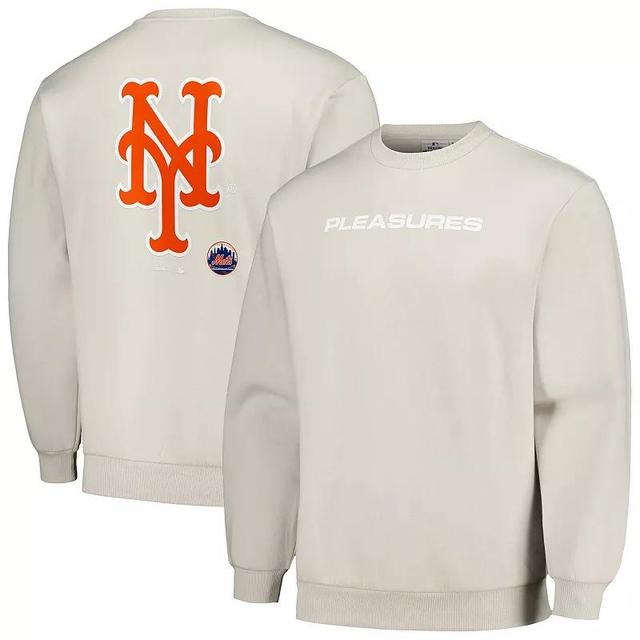 Mens Gray New York Mets Ballpark Pullover Sweatshirt Product Image