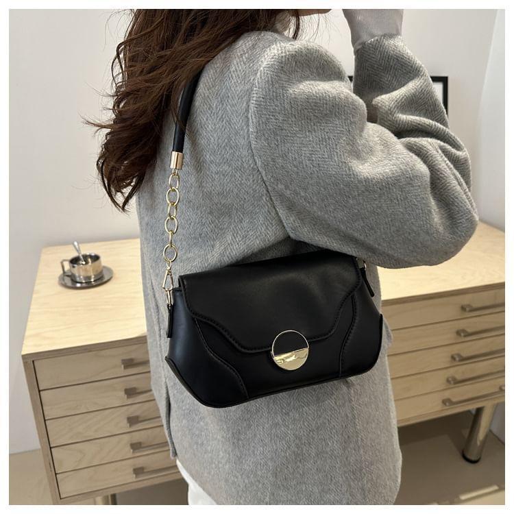 Chain Strap Faux Leather Shoulder Bag product image