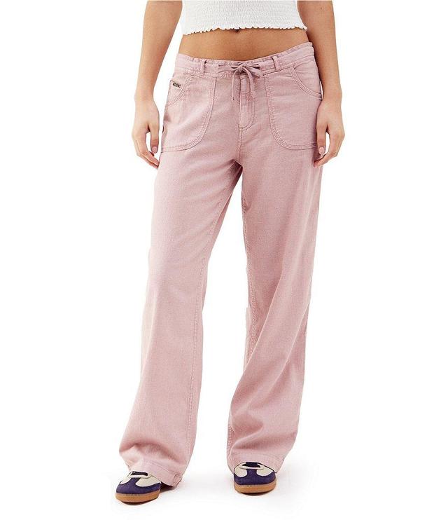 BDG Urban Outfitters Mid Rise Linen 5-Pocket Pants Product Image