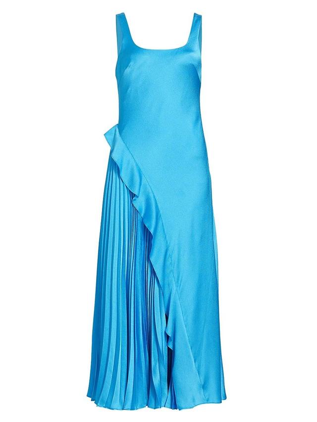 Womens Liv Satin Midi-Dress Product Image