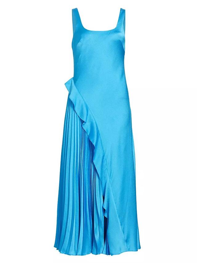 Liv Satin Midi-Dress Product Image