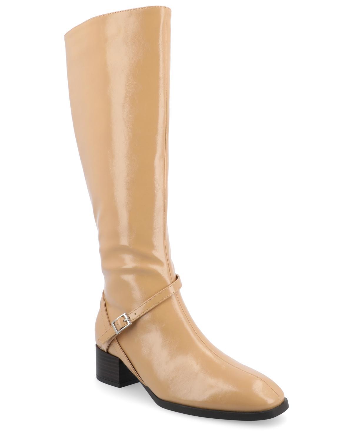 Journee Collection Womens Rhianah Block Heel Knee High Boots Product Image