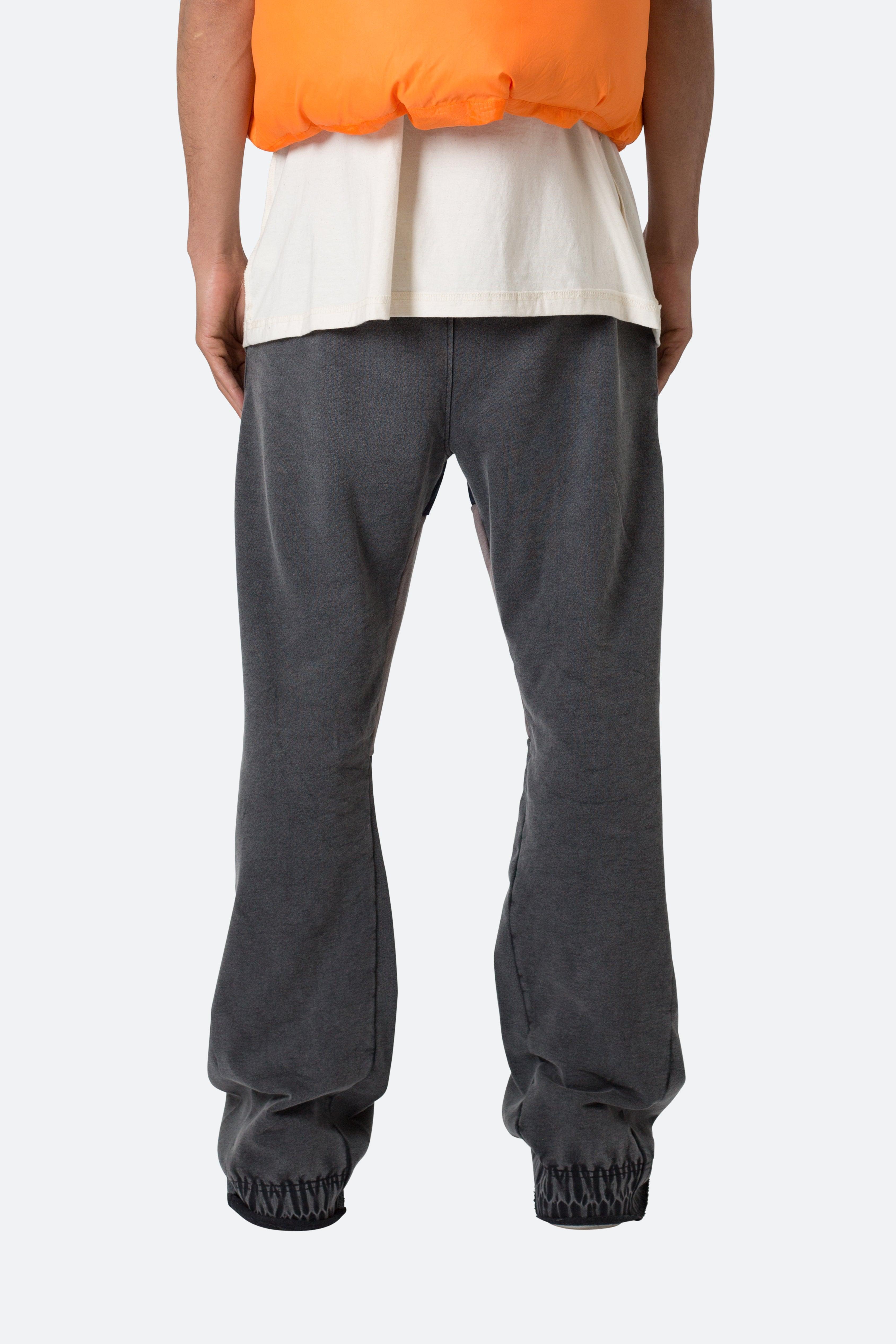 Contrast Bootcut Sweatpants - Vintage Black Product Image