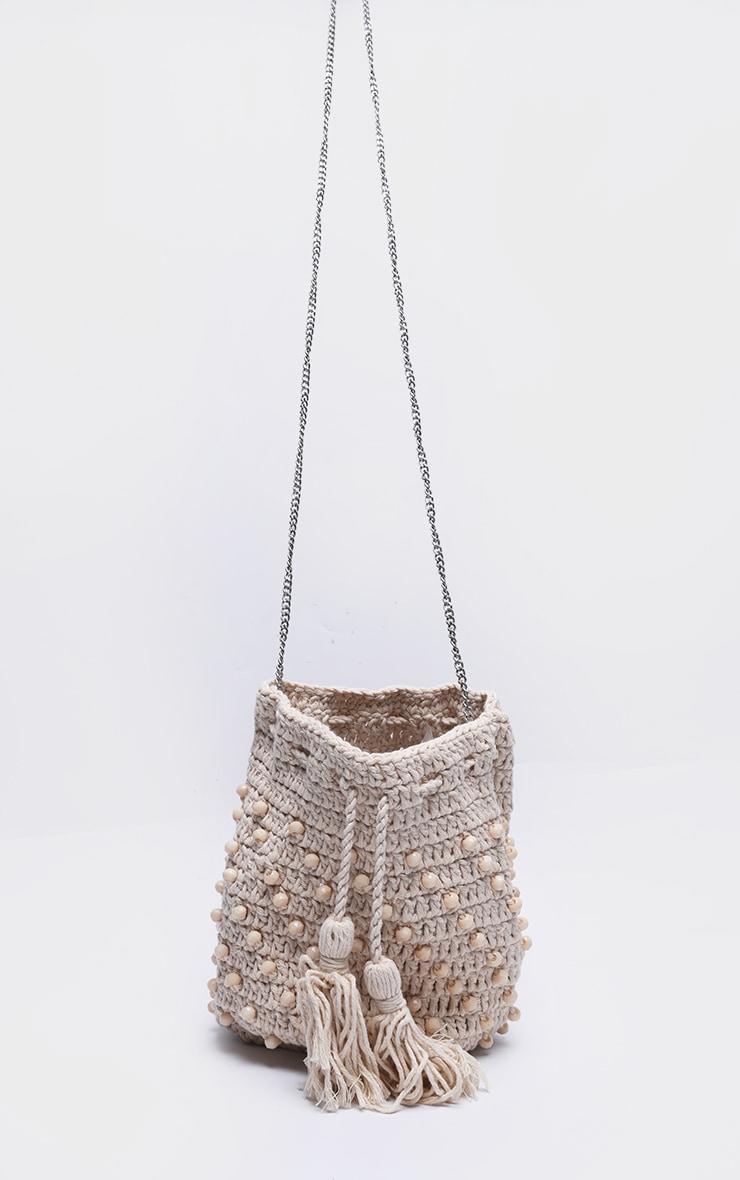  Natural Beaded Cross Body Bag Product Image