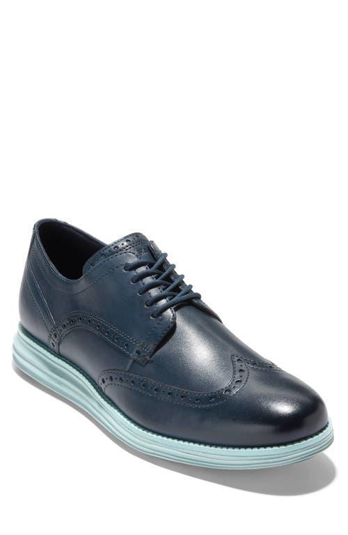 COLE HAAN Originalgrand Wingtip Derby In Blue Wing Teal/cloud Blue Product Image