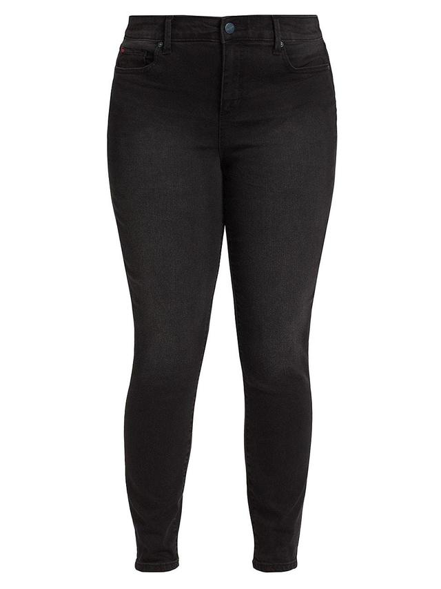 Womens Faded Stretch Skinny Jeans Product Image