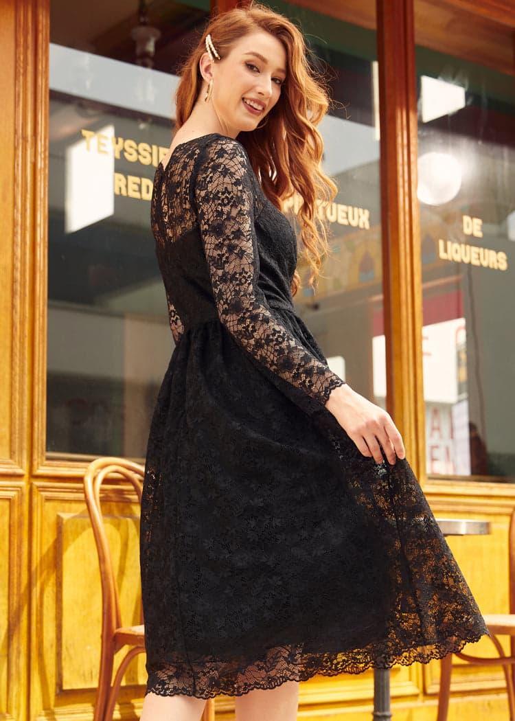 Dramatic Performance Lace Dress Product Image