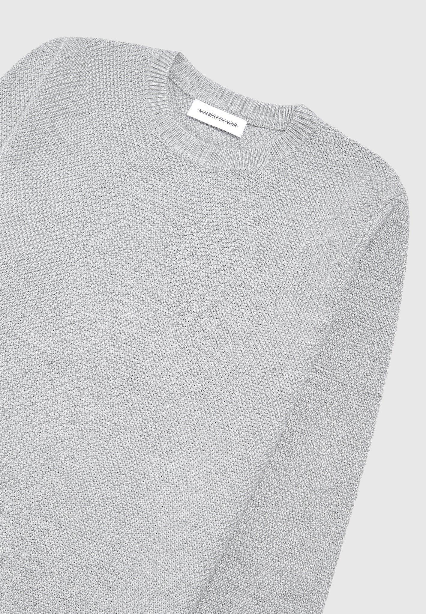 Éternel Textured Wool Blend Jumper - Grey Male Product Image