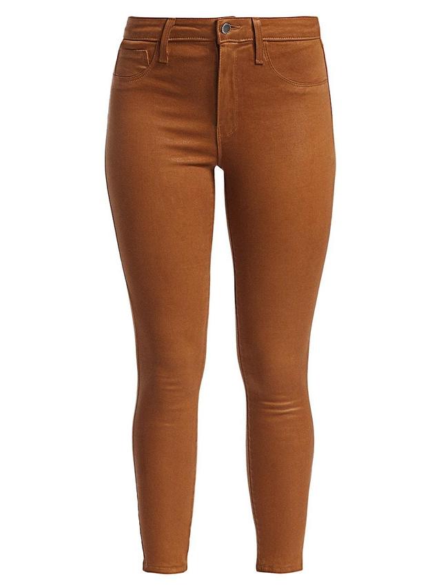 L'AGENCE Margot High Rise Skinny in Brown. - size 26 (also in 27) Product Image