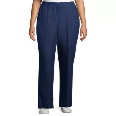 Alfred Dunner Classics Womens Plus Straight Pull-On Pants Product Image