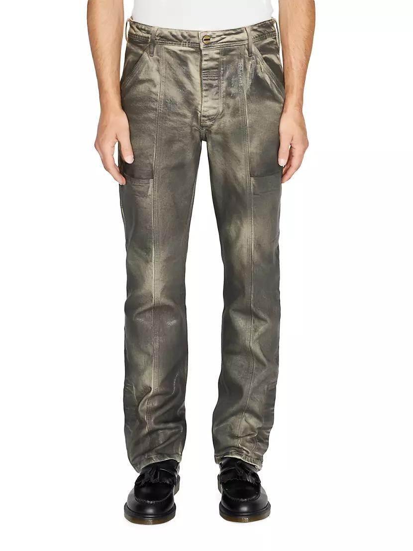 Marcello Coated Denim Carpenter Pants Product Image