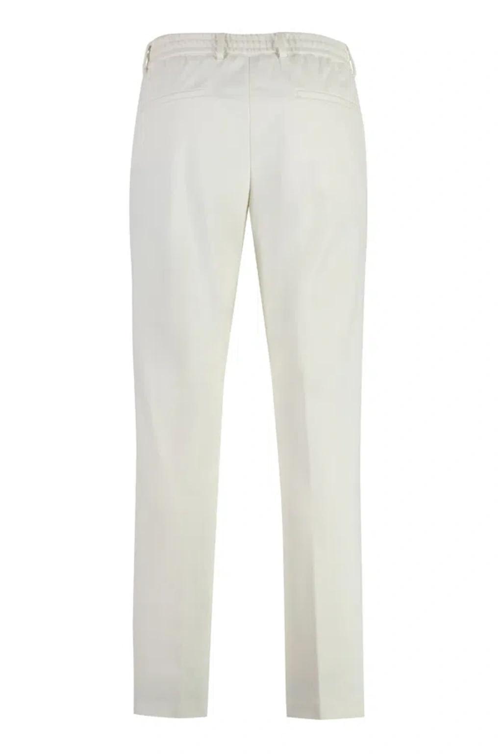 HUGO BOSS Boss Jersey Trousers In Beige Product Image