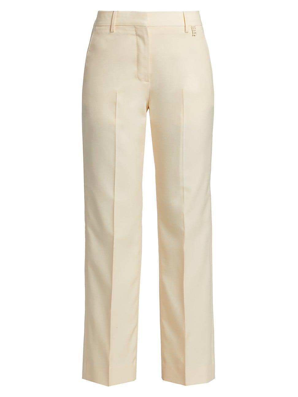 Womens Lottie Wool Flat-Front Pants Product Image