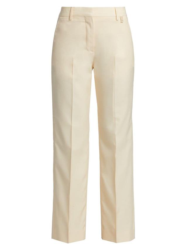 Womens Lottie Wool Flat-Front Pants Product Image