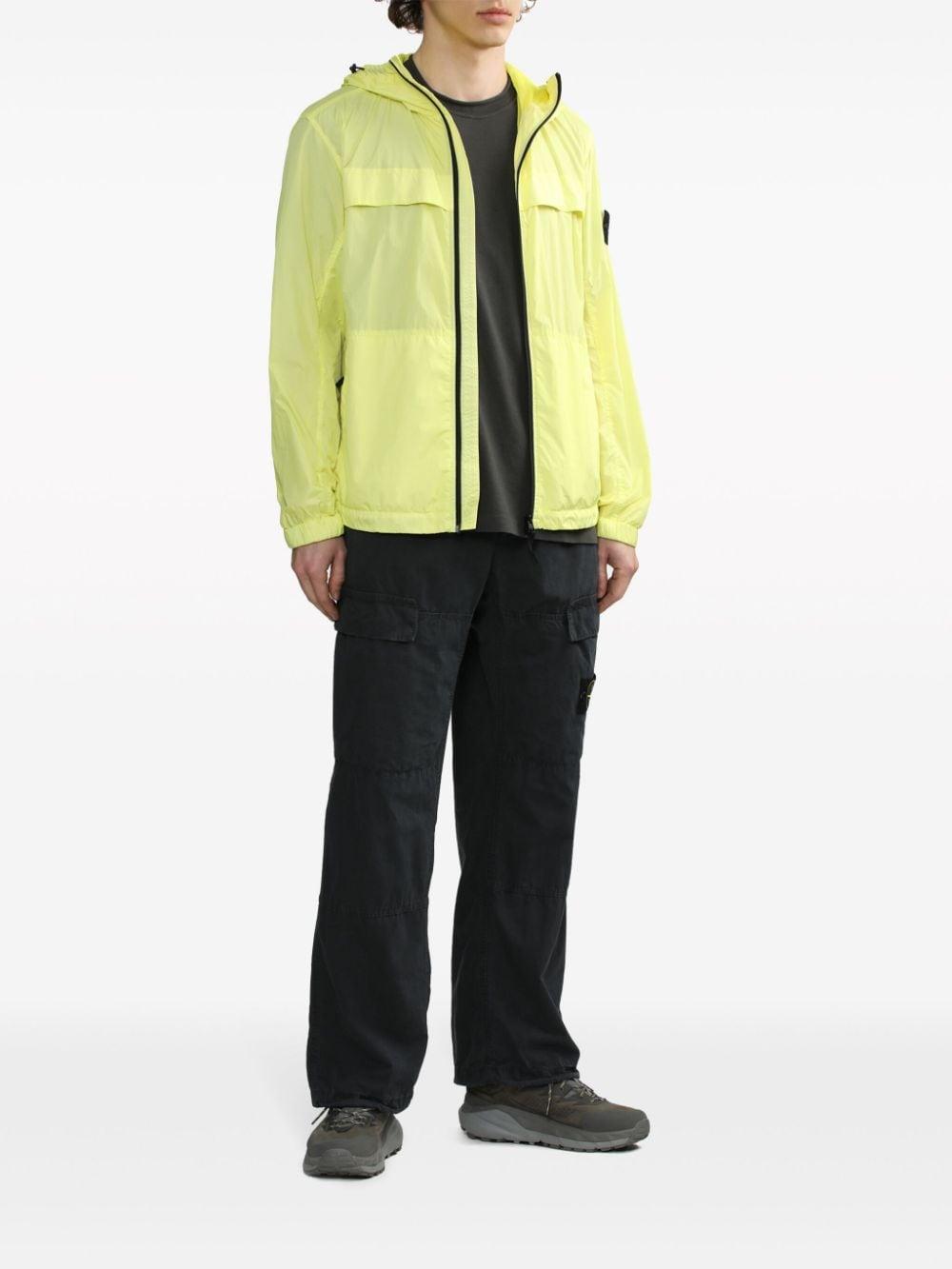 Compass-badge Shell Jacket In Yellow Product Image