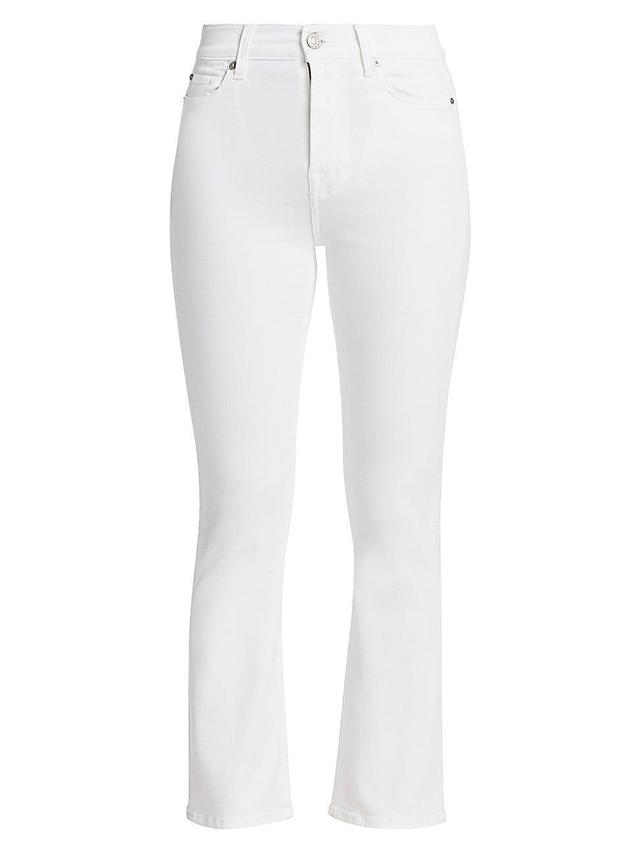 Womens High-Rise Stretch Slim Kick-Flare Jeans Product Image