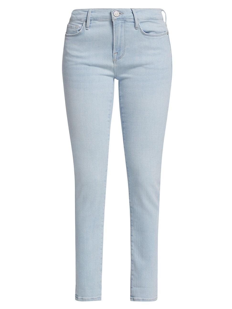 Womens Le Garcon Mid-Rise Stretch Skinny Jeans Product Image