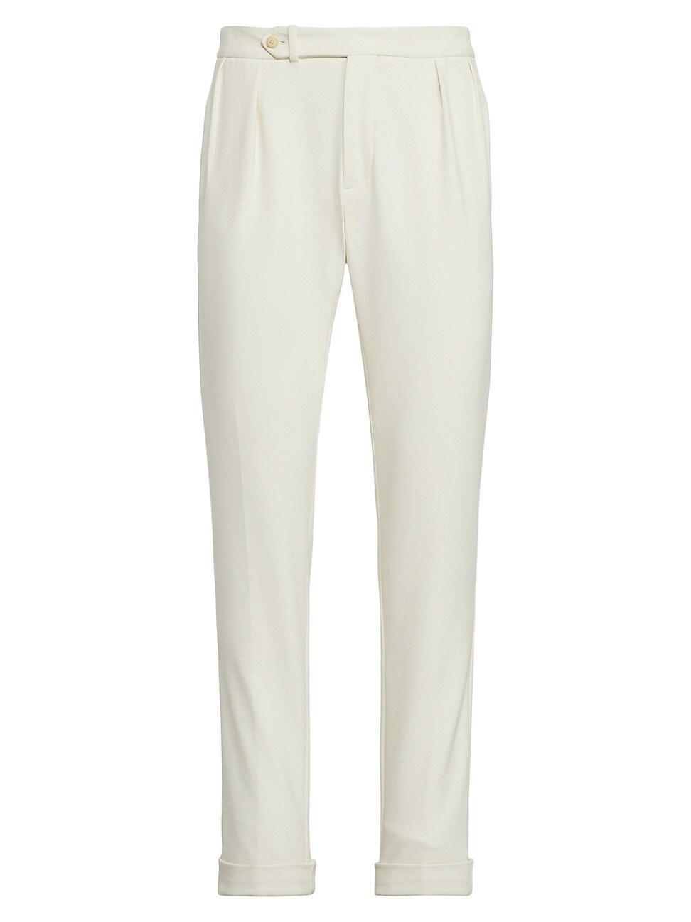 Ralph Lauren Purple Label Tennis Pleated Stretch Jersey Trousers Product Image