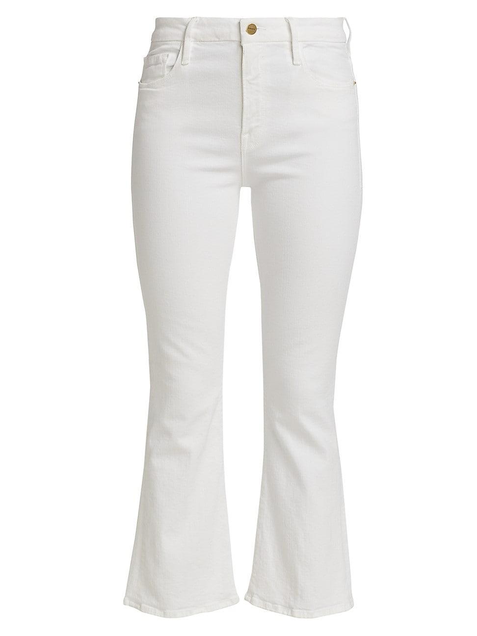 Womens Le Crop Stretch Mini Boot-Cut Jeans Product Image