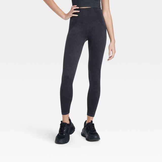 Womens Seamless High-Rise 7/8 Leggings - JoyLab Black XS Product Image