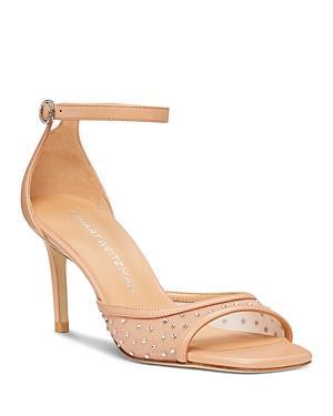 Nudistia Crystal Mesh Ankle-Strap Sandals Product Image