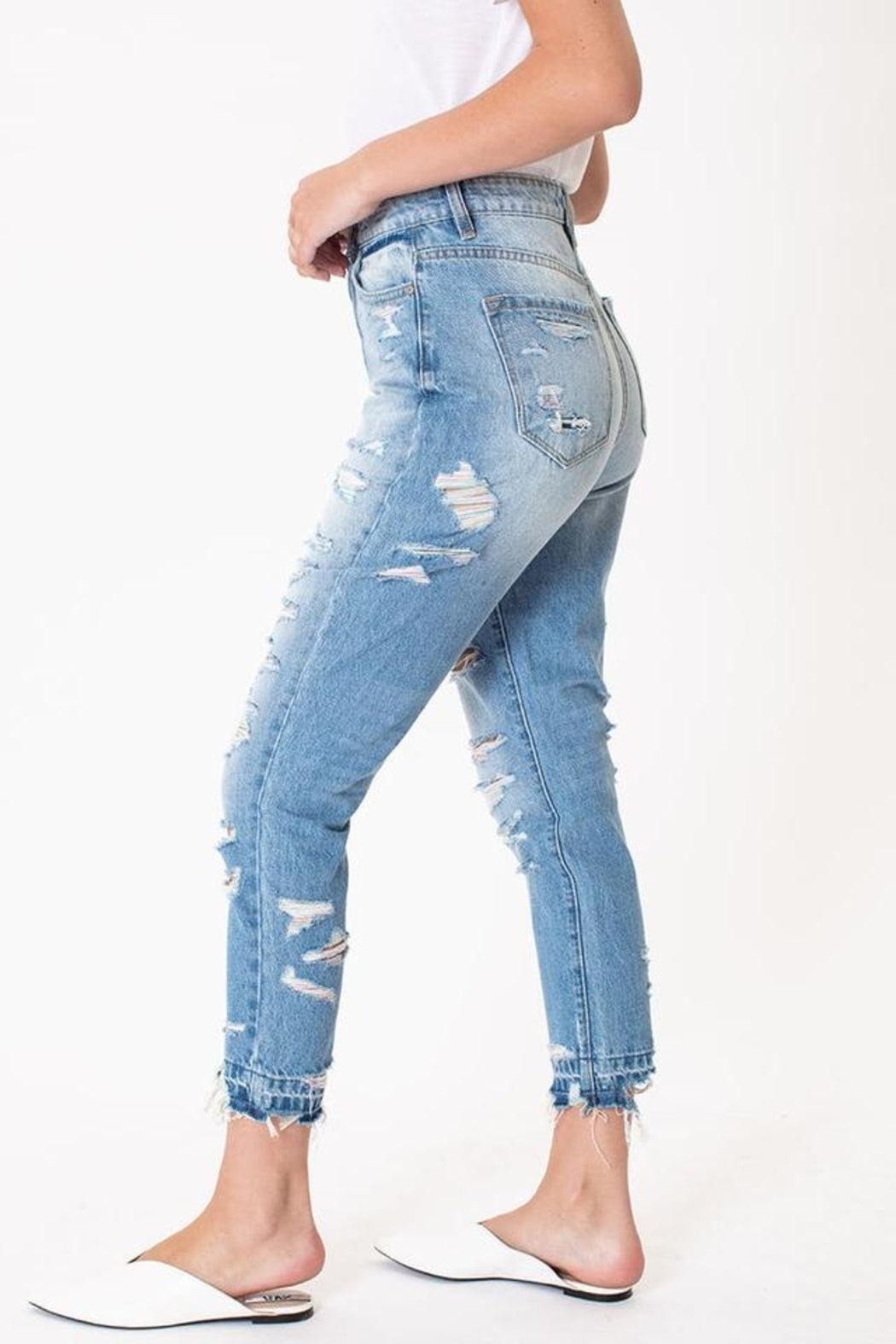 KanCan  High Rise Colorful Threading Distressed Skinny jean (KC9224L) Product Image