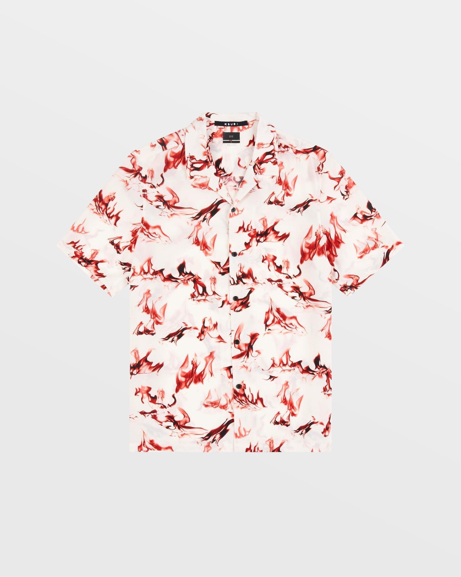 BURNT RESORT SS SHIRT WHITE Male Product Image