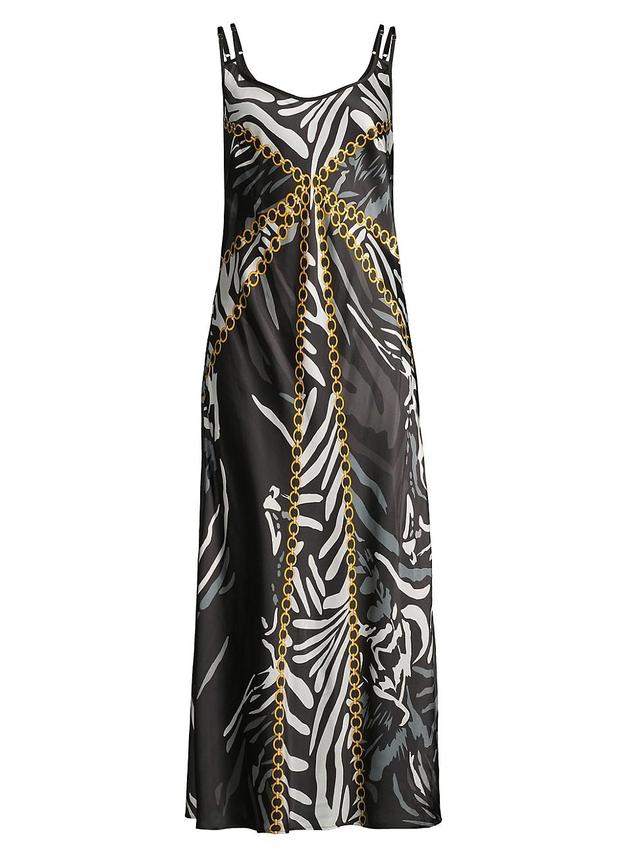 Womens Lavandou Silk Slip Maxi Dress Product Image