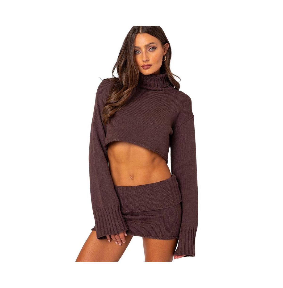 Womens Gino cropped turtle neck sweater Product Image