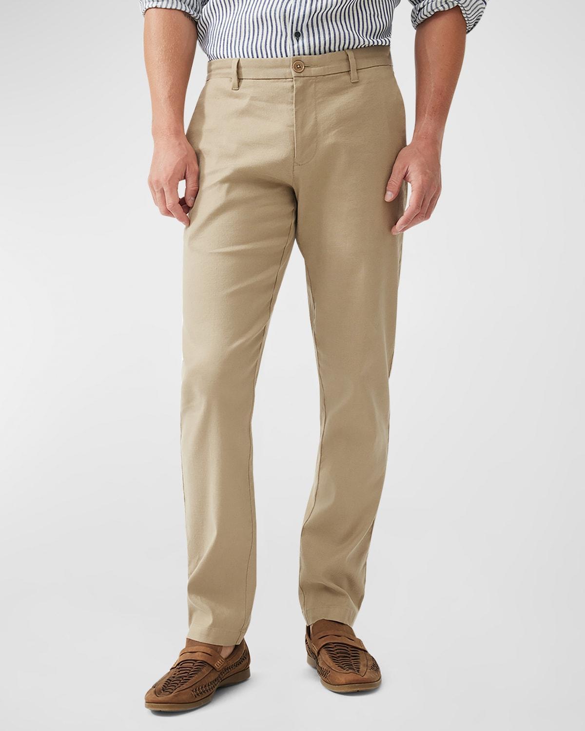 Rodd & Gunn Hurleyville Flat Front Linen Blend Chinos Product Image