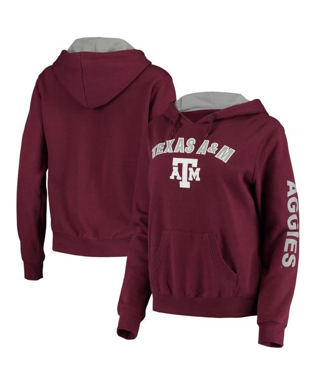 Womens Colosseum Maroon Texas A&M Aggies Loud and Proud Pullover Hoodie Product Image