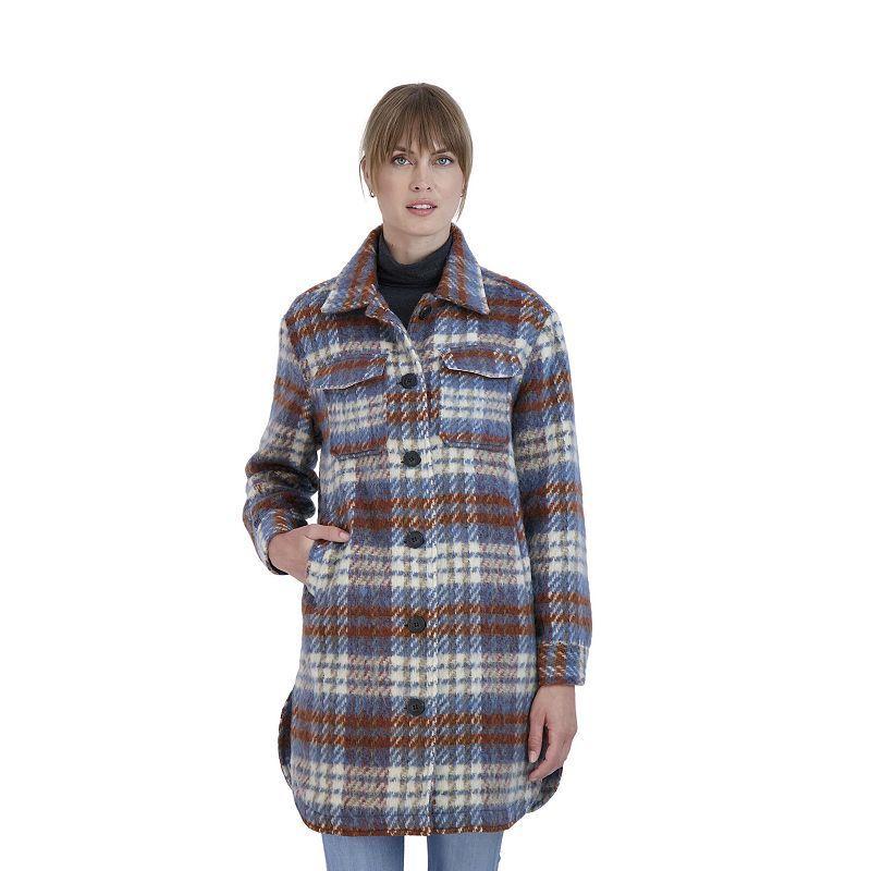 Womens Sebby Collection Plaid Shacket Product Image