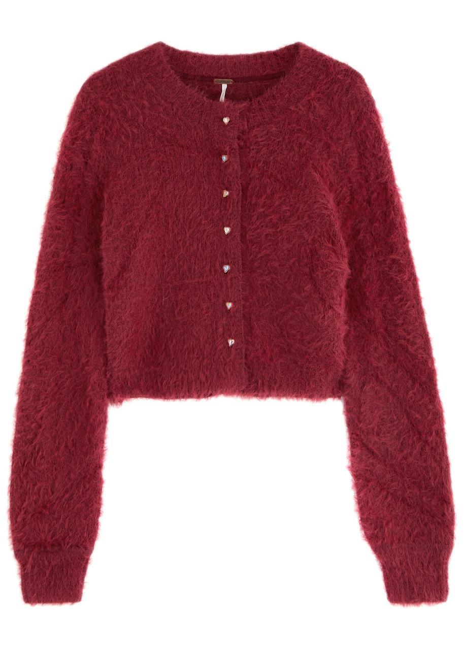 FREE PEOPLE Celeste Cardigan In Red Product Image