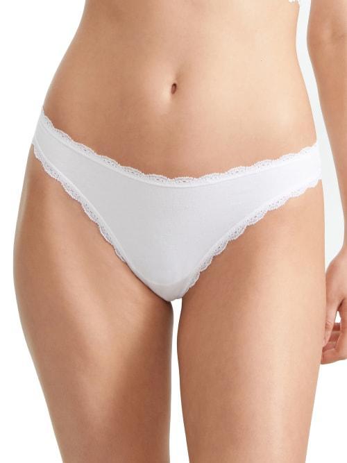 b.temptd by Wacoal Inspired Eyelet Stretch Lace Trim Thong Product Image