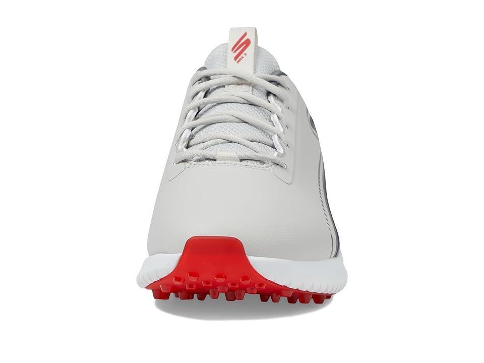 Skechers GO GOLF Go Golf Max-3 (Grey/Red) Men's Shoes Product Image